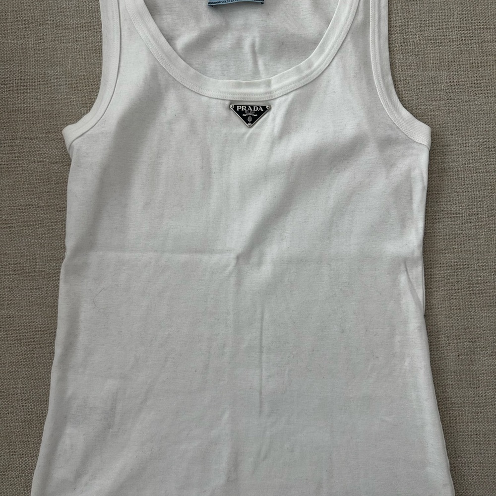 Prada White Tank Top